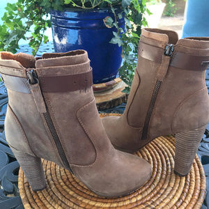 Diesel Women's Bercy Ankle Boot, Cocoa Brown